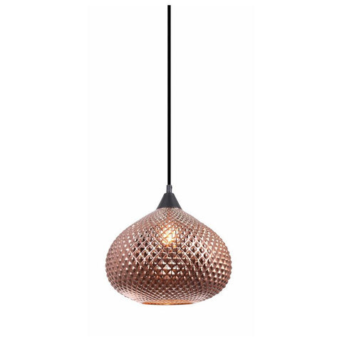 CLA Lighting Rictus Wine Glass Pendant in Copper and Gold 